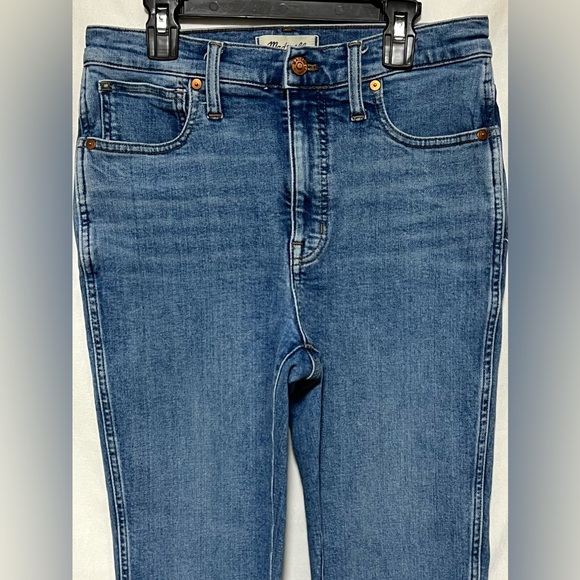 Madewell High Rise Stovepipe Jeans in Dearham Wash Denim Classic Winter Casual - Picture 6 of 12
